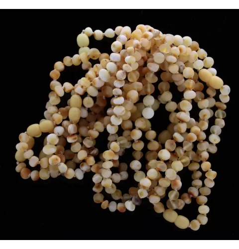10 Raw Butter Baltic Amber Anklets 25cm