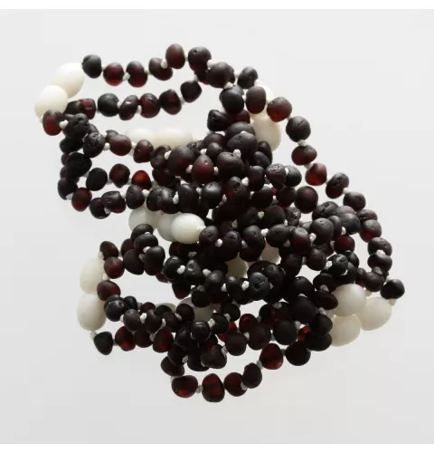 10 Raw Cherry BAROQUE Baltic amber teething bracelets 14cm