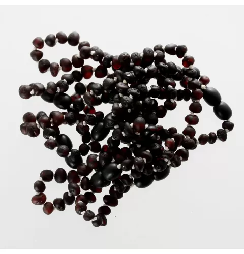 10 Raw Cherry BAROQUE Baltic amber teething bracelets 14cm