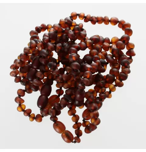 10 Raw Cognac BAROQUE Baltic amber teething bracelets 14cm