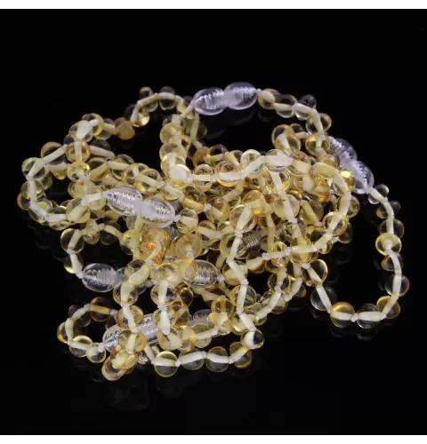 10 Lemon BAROQUE Baltic amber teething bracelets 14cm