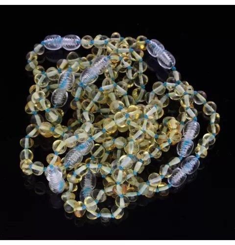 10 Lemon BAROQUE Baltic amber teething bracelets 14cm