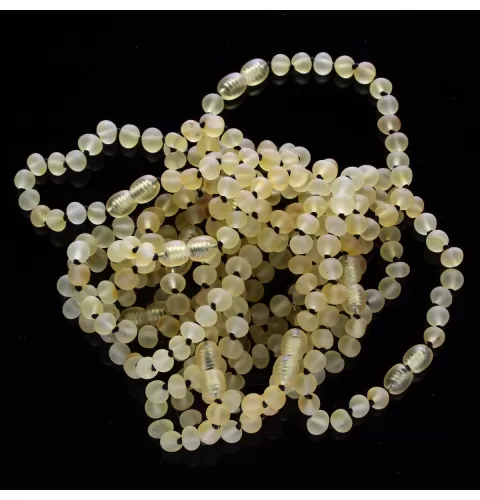 11 Raw Lemon BAROQUE Baltic Amber Bracelet 19cm