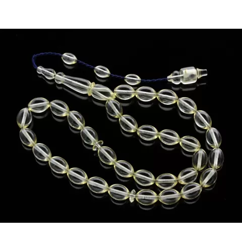 Islamic 33 Prayer OLIVE Baltic amber beads rosary