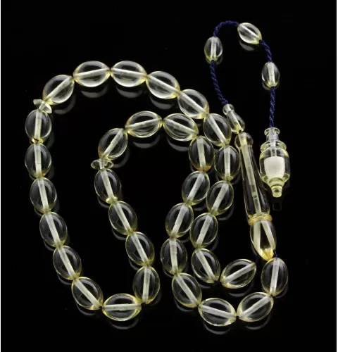 Islamic 33 Prayer OLIVE Baltic amber beads rosary