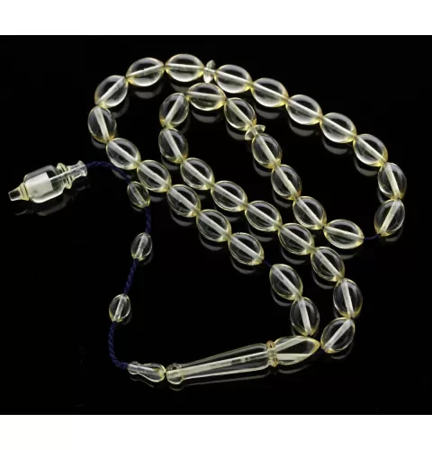 Islamic 33 Prayer OLIVE Baltic amber beads rosary