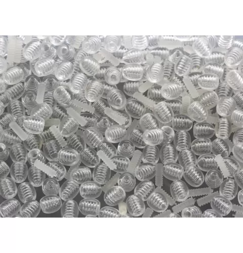 100 Twist screw clear clasps