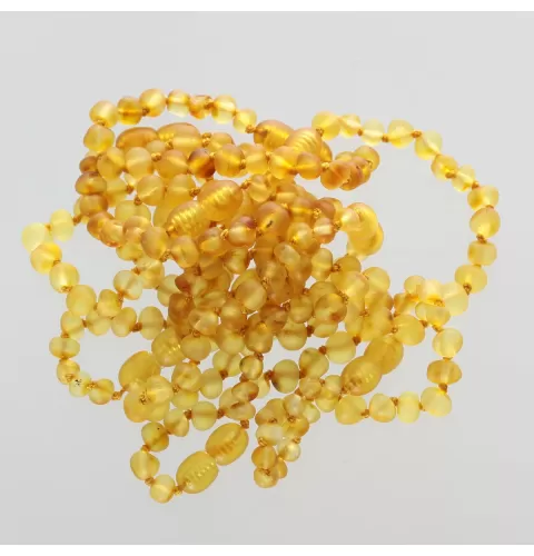 10 Raw Honey BAROQUE Baltic amber teething bracelets 14cm