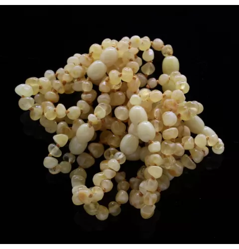 10 Milky BAROQUE Baltic amber teething bracelets 14cm