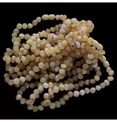 10 Raw Butter Baltic Amber Anklets 25cm