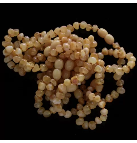 10 Butter BAROQUE Baltic amber teething bracelets 14cm