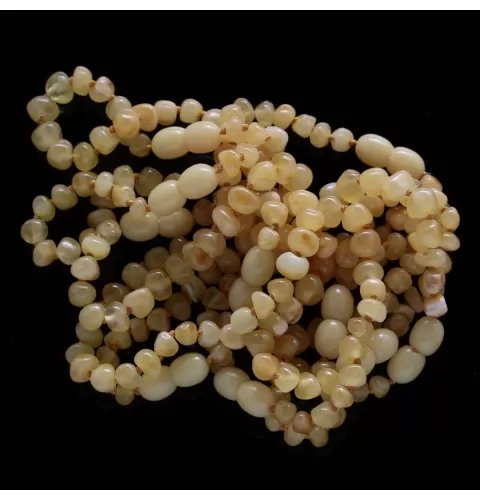 10 Butter BAROQUE Baltic amber teething bracelets 14cm