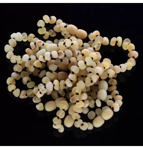 10 Raw Butter BAROQUE Baltic amber teething bracelets 14cm
