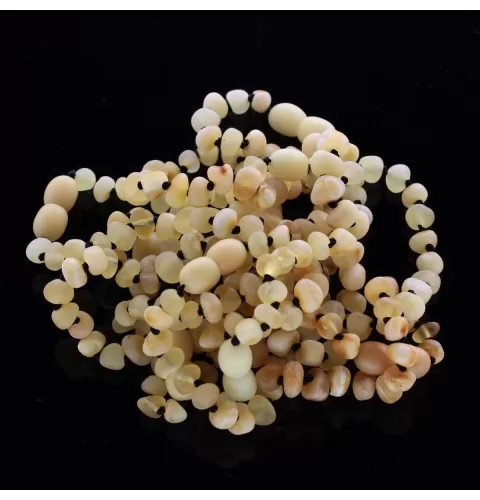 10 Raw Butter BAROQUE Baltic amber teething bracelets 14cm