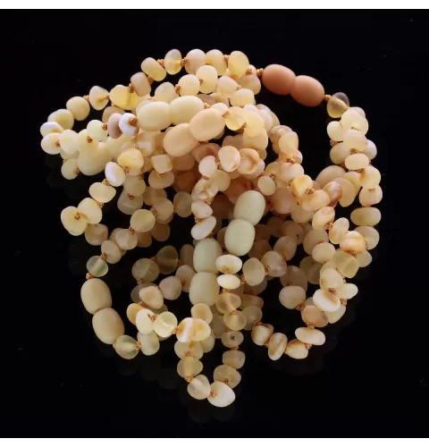 10 Raw Butter BAROQUE Baltic amber teething bracelets 14cm