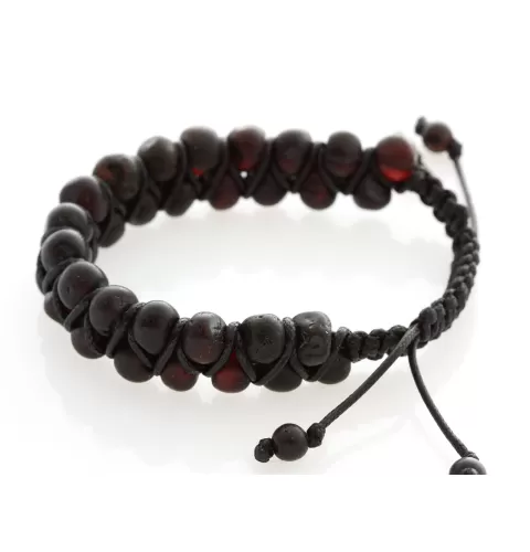 Shamballa Baltic Amber Bracelet for Adults
