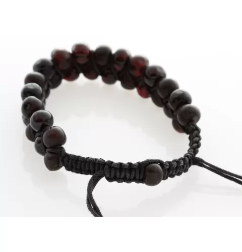 Shamballa Baltic Amber Bracelet for Adults