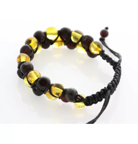 Shamballa Baltic Amber Bracelet for Adults