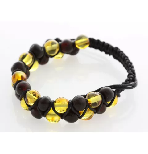 Shamballa Baltic Amber Bracelet for Adults