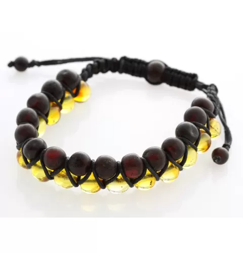Shamballa Baltic Amber Bracelet for Adults