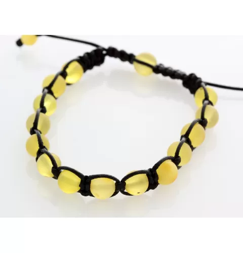 Shamballa Baltic Amber Bracelet for Adults