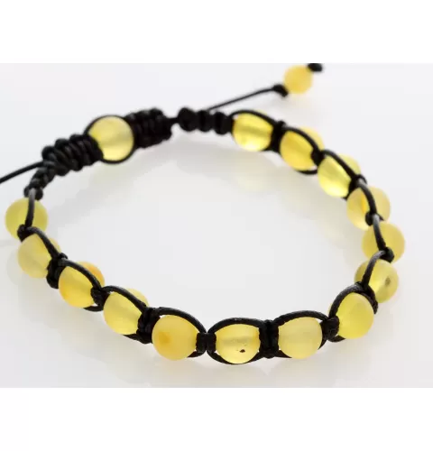 Shamballa Baltic Amber Bracelet for Adults
