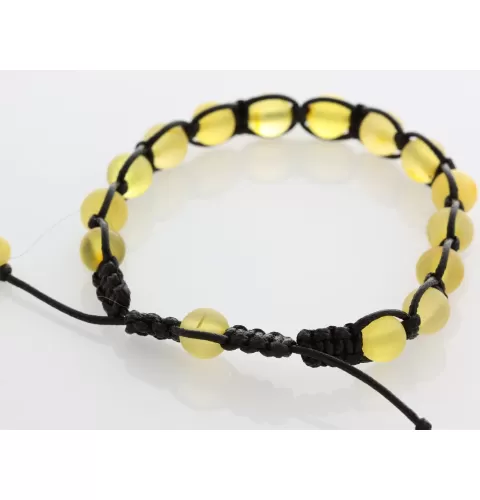 Shamballa Baltic Amber Bracelet for Adults