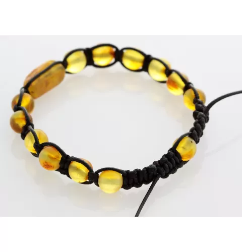 Shamballa Baltic Amber Bracelet for Adults