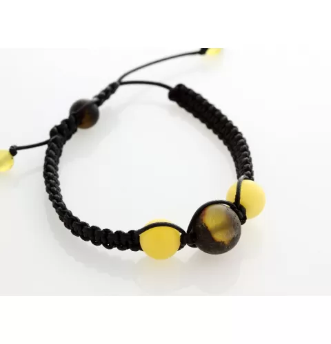 Shamballa Baltic Amber Bracelet for Adults