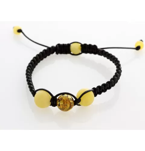 Shamballa Baltic Amber Bracelet for Adults