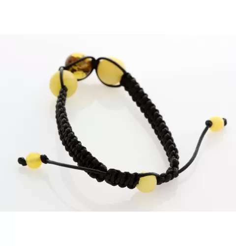Shamballa Baltic Amber Bracelet for Adults
