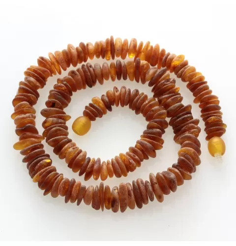 Cognac Raw Nuggets Baltic amber necklace 45cm