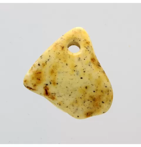 Baltic Amber Medallion pendant with hole