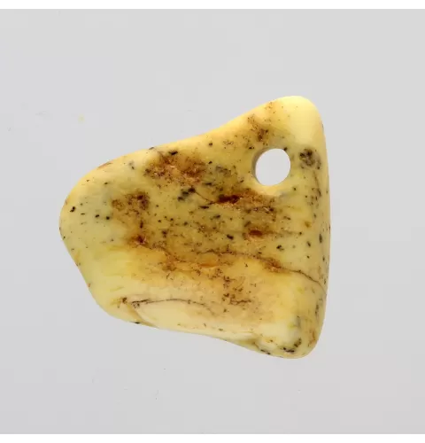 Baltic Amber Medallion pendant with hole