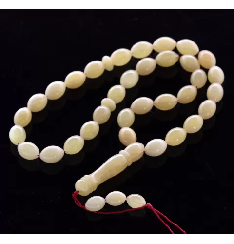 Islamic 33 Prayer OLIVE Baltic amber beads rosary
