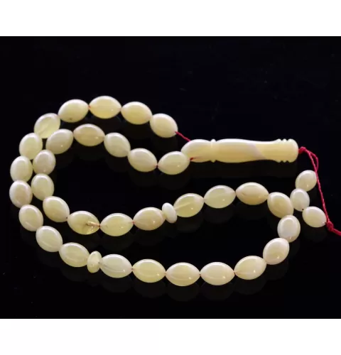 Islamic 33 Prayer OLIVE Baltic amber beads rosary