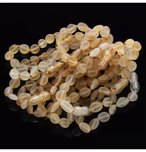 10 Raw Honey BEANS Baltic amber adult bracelets 19cm