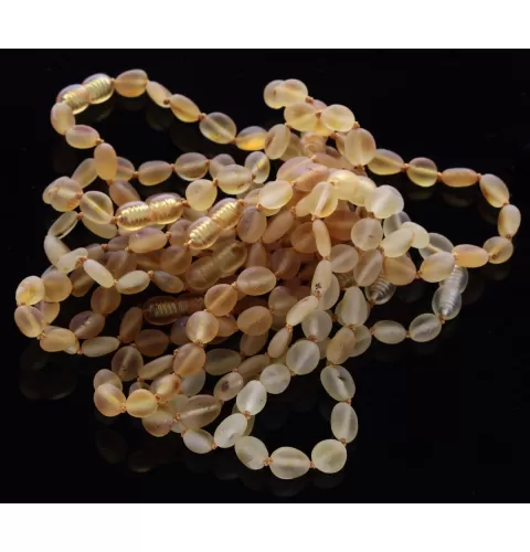 10 Raw Honey BEANS Baltic amber adult bracelets 19cm
