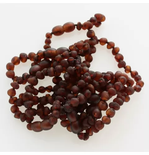 10 Raw Cognac BAROQUE Baltic amber teething bracelets 14cm