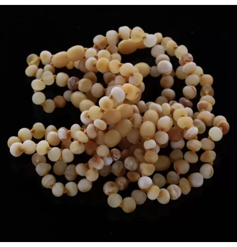 10 Raw Big Butter BAROQUE Baltic amber teething bracelets 14cm