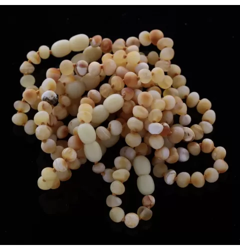 10 Raw Big Butter BAROQUE Baltic amber teething bracelets 14cm
