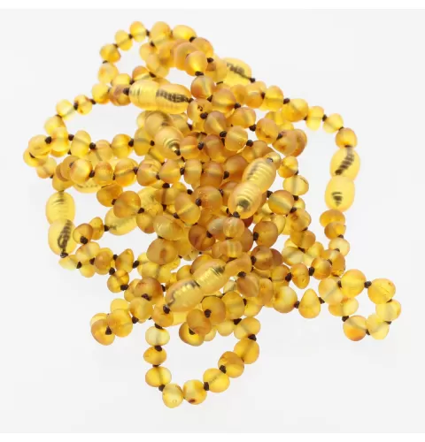 10 Raw Honey BAROQUE Baltic amber teething bracelets 14cm