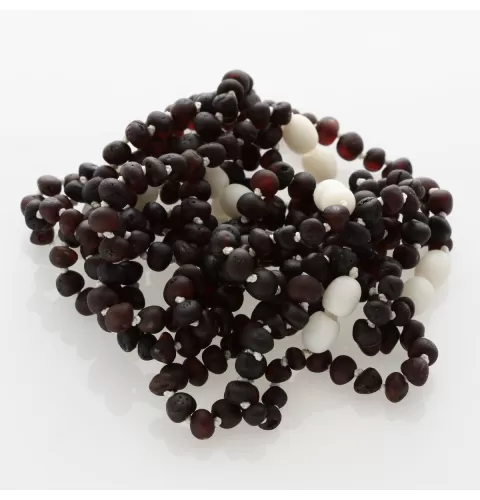 10 Raw Cherry BAROQUE Baltic amber teething bracelets 16cm