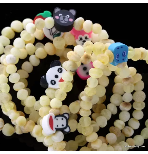 Toons Raw Baltic Amber Teething Bracelet for Babies