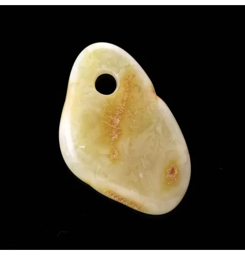 Baltic Amber Medallion pendant with hole