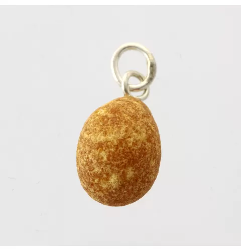 Rough Genuine Baltic amber Drop Fossil Pendant