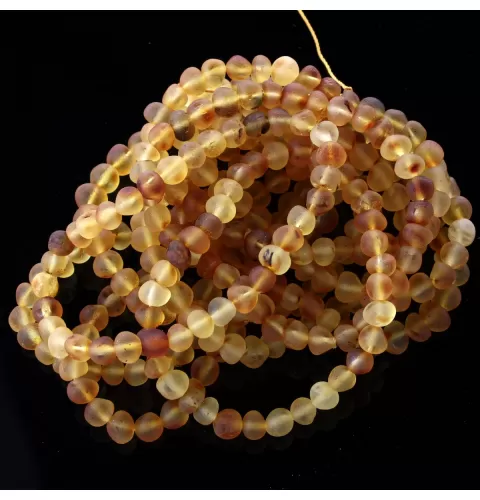 10 Raw Honey BAROQUE Baltic amber adult stretch bracelets 19cm