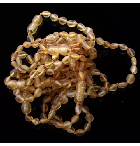 10 Raw Honey BEANS Baltic amber teething bracelets 14cm