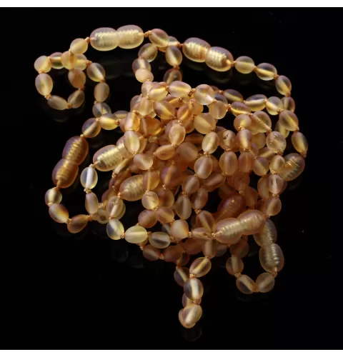 10 Raw Honey BEANS Baltic amber teething bracelets 14cm
