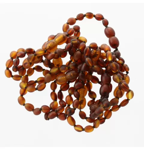 10 Raw Cognac BEANS Baltic amber teething bracelets 14cm